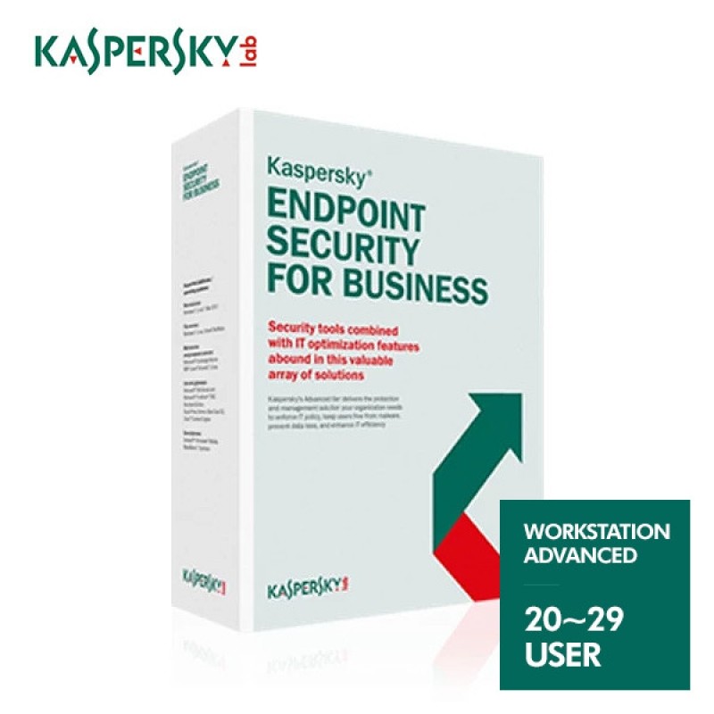 [Kaspersky]카스퍼스키 Kaspersky Endpoint Security for Workstation Advanced20~29 User 1년 신규/갱신