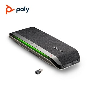 [폴리] Poly Sync 40+ / USB, Bluetooth 스마트 스피커폰 / 플랜트로닉스 스피커폰 / 허들룸, 중소회의실 음성회의