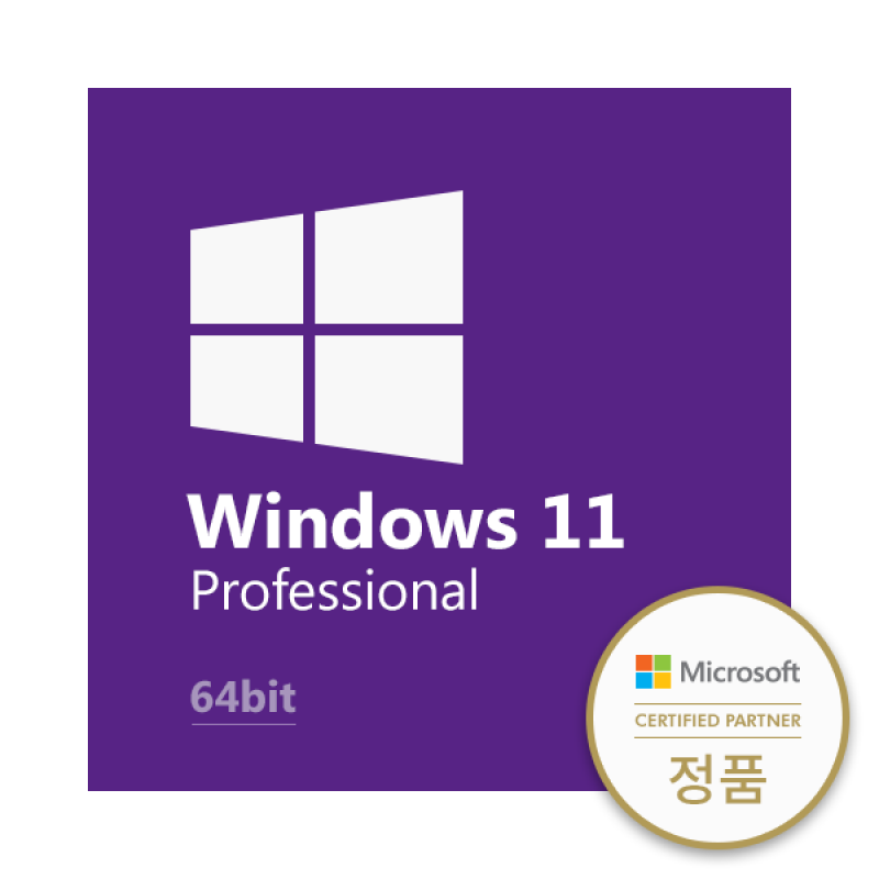 [마이크로소프트]Windows 11 Pro DSP한글/COEM/영구사용/64bit